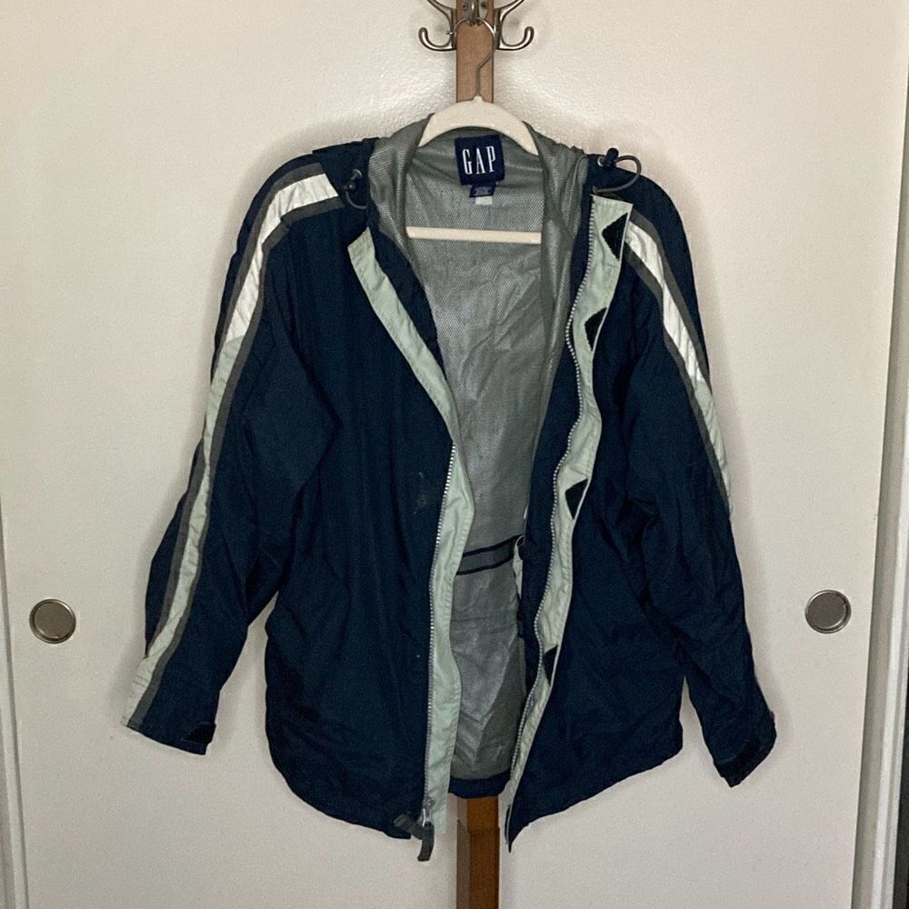 Gap Men’s Windbreaker Jacket Blue size Small